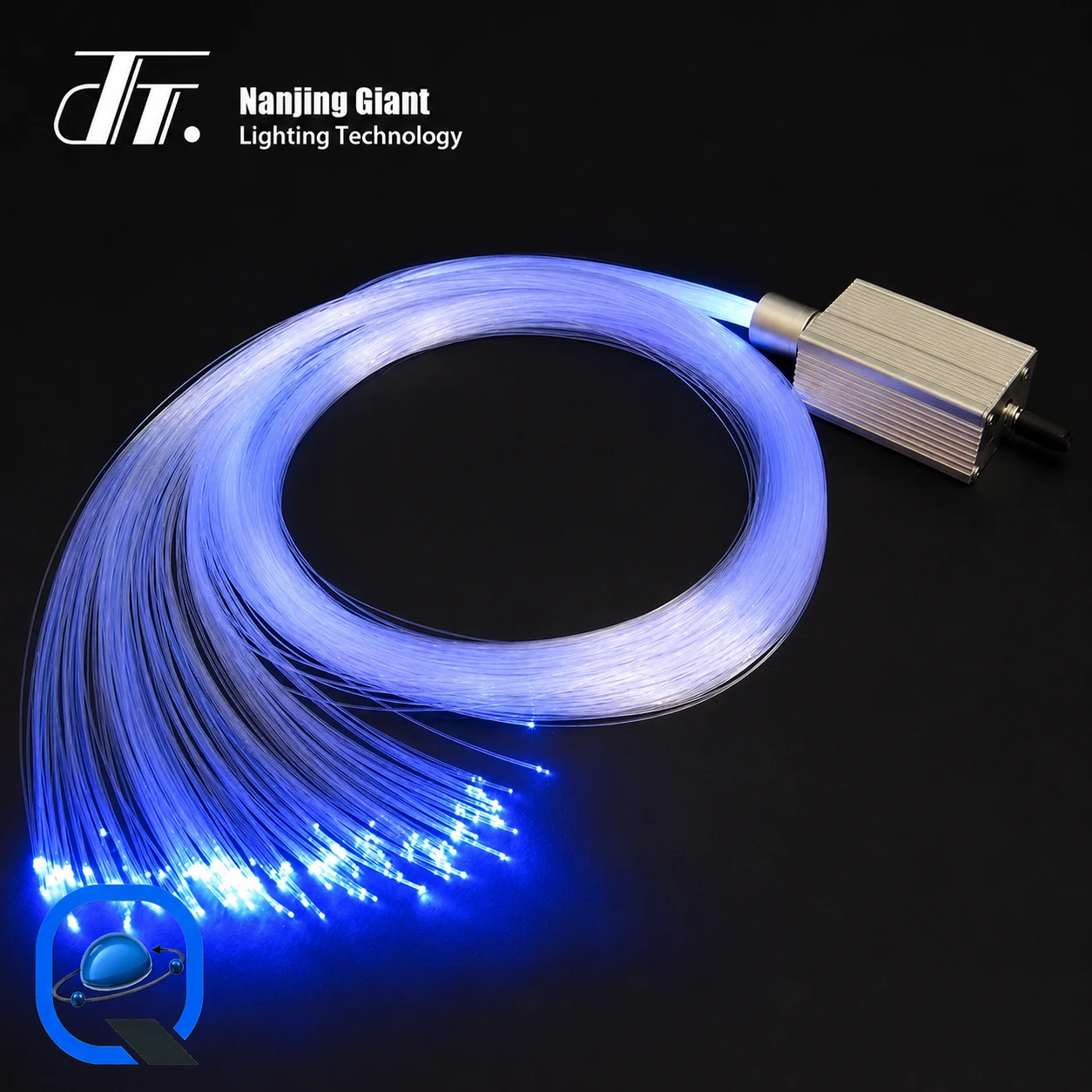 تصویر واقعی لایت‌گاید یا دسته ی فیبر نوری نورپردازی (Fiber Optic Light Guide Bundle) برای باکس قطعات سایت قطعه پیچ
