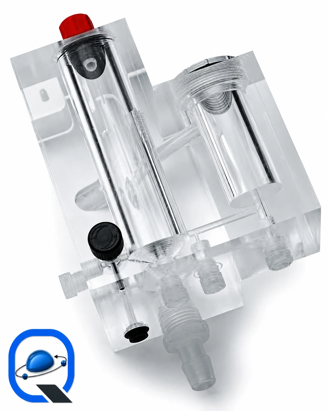 تصویر واقعی منیفولد شیر سوزنی ابزار دقیق دوطرفه/چندطرفه (Two-Valve / Multi-Valve Instrument Manifold) برای باکس قطعات سایت قطعه پیچ